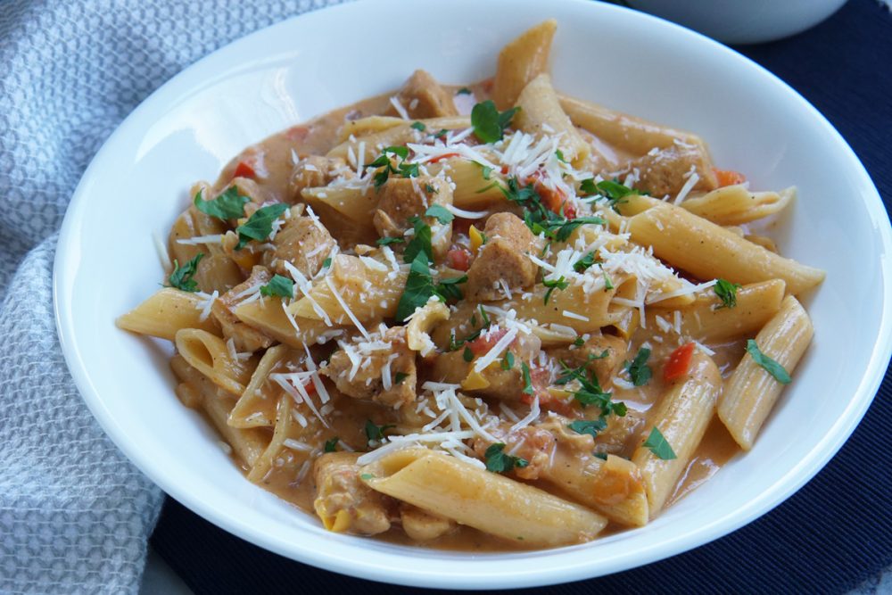 Cajun chicken pasta