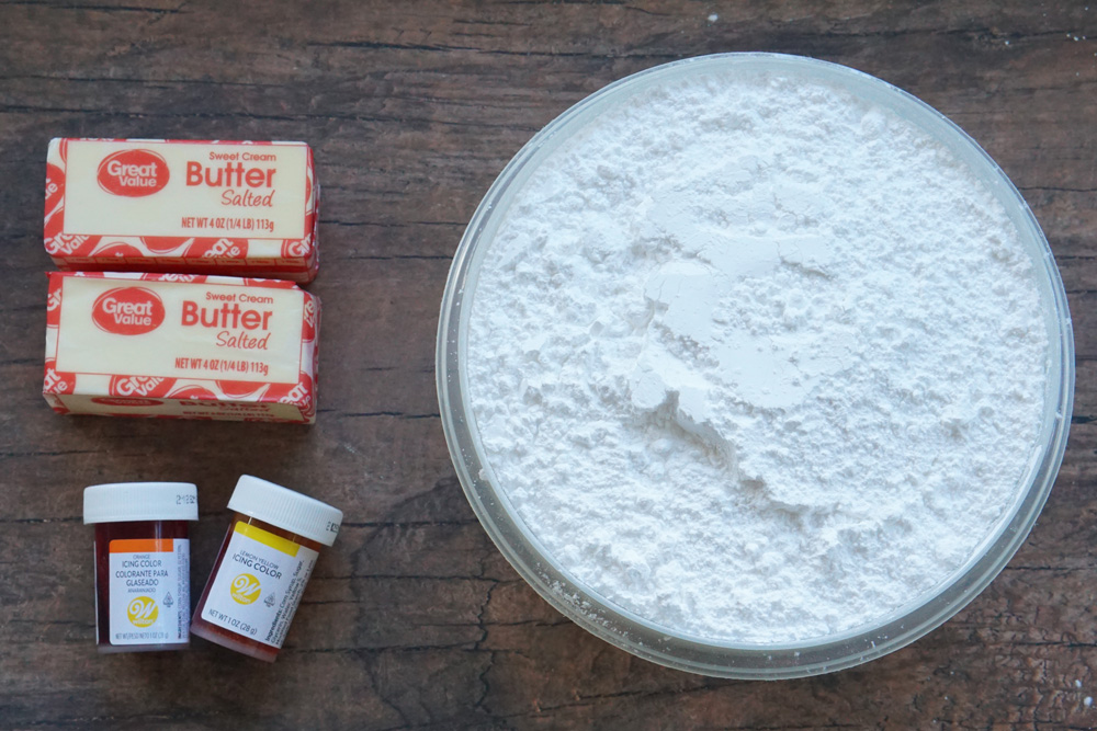 ingredients for frosting