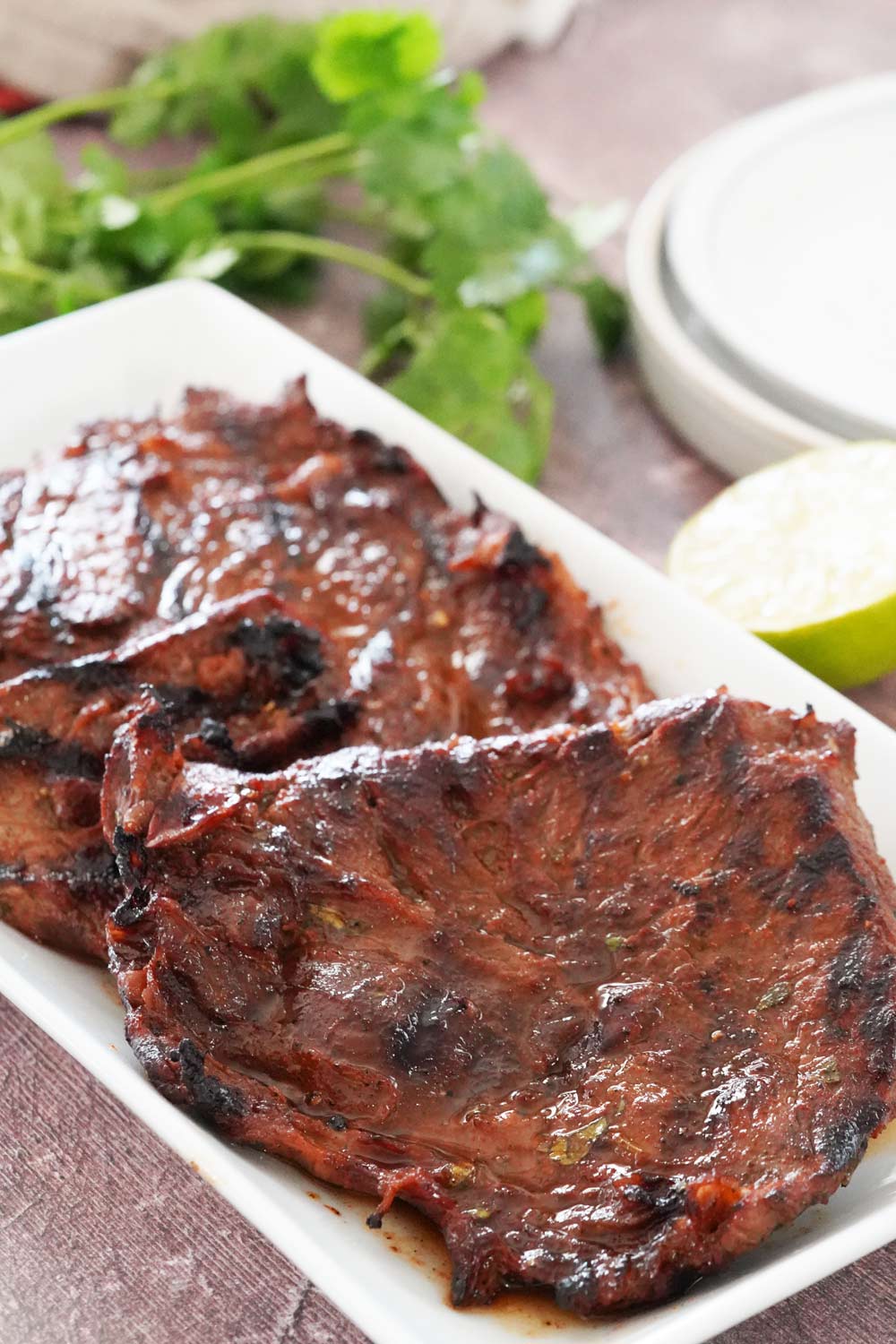flank steak with carne asada marinade
