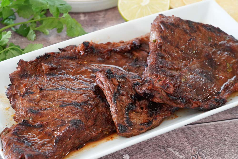 flank steak with carne asada marinade