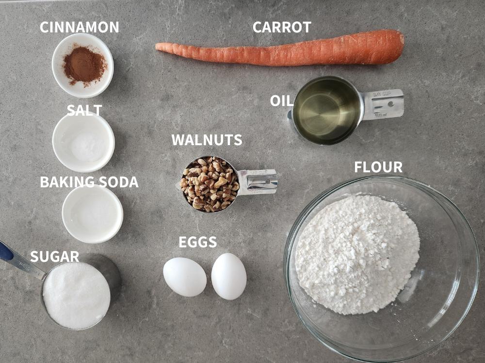 ingredients for carrot cake cheesecake