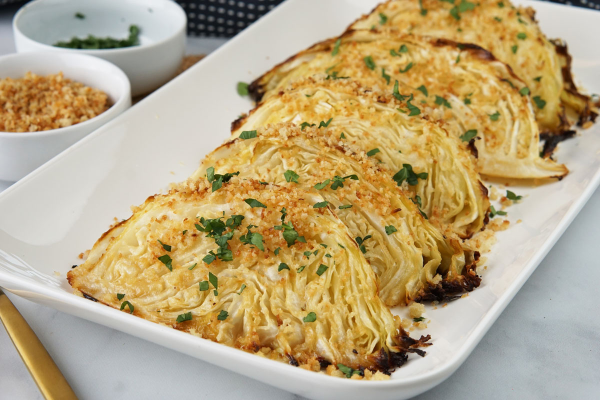 Charred miso butter wedges