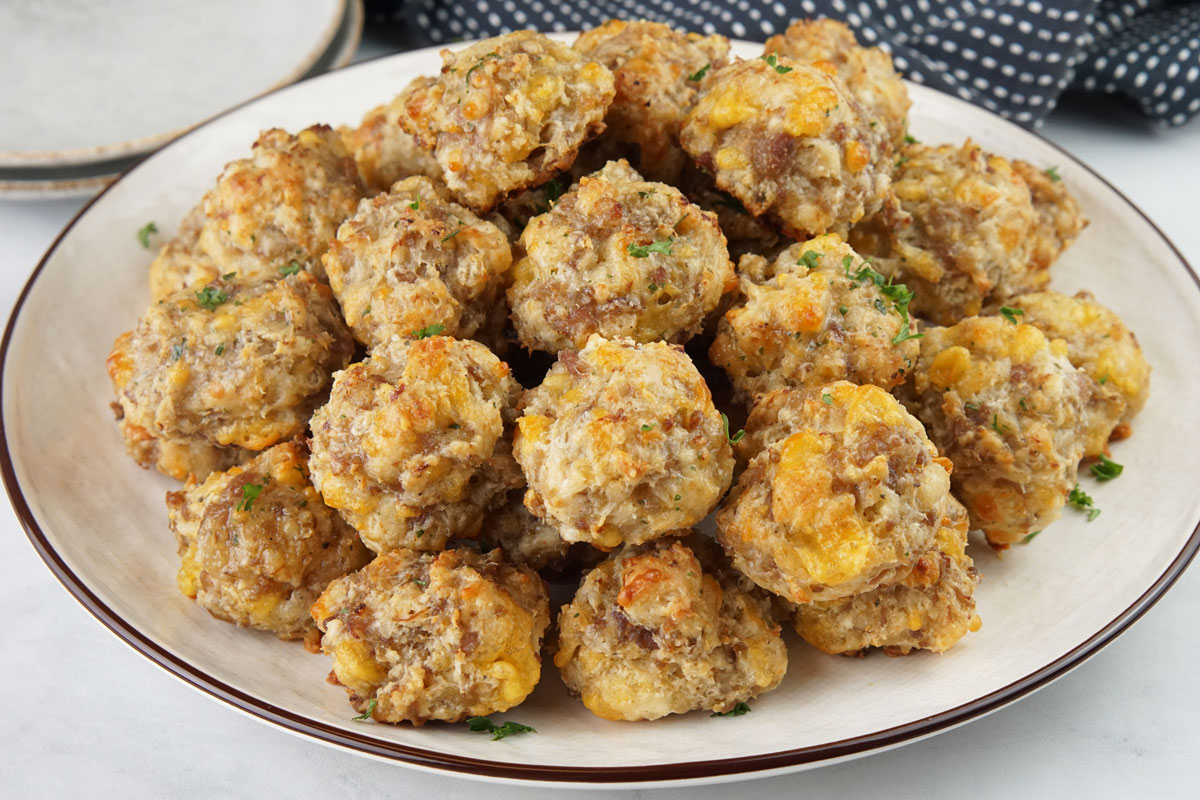 Cheddar bay sausage balls