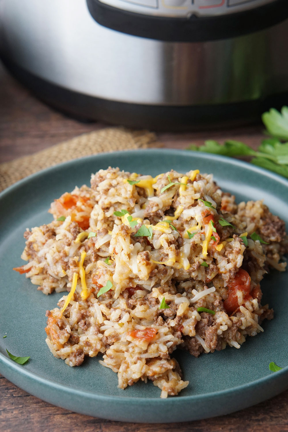 cheesy ground beef and rice