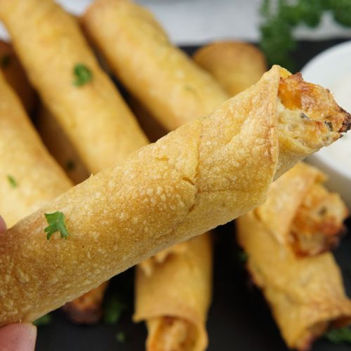 Chicken bacon ranch taquitos