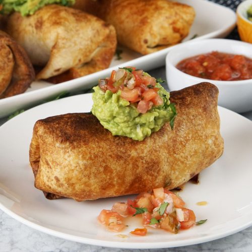 Air fryer chicken chimichangas