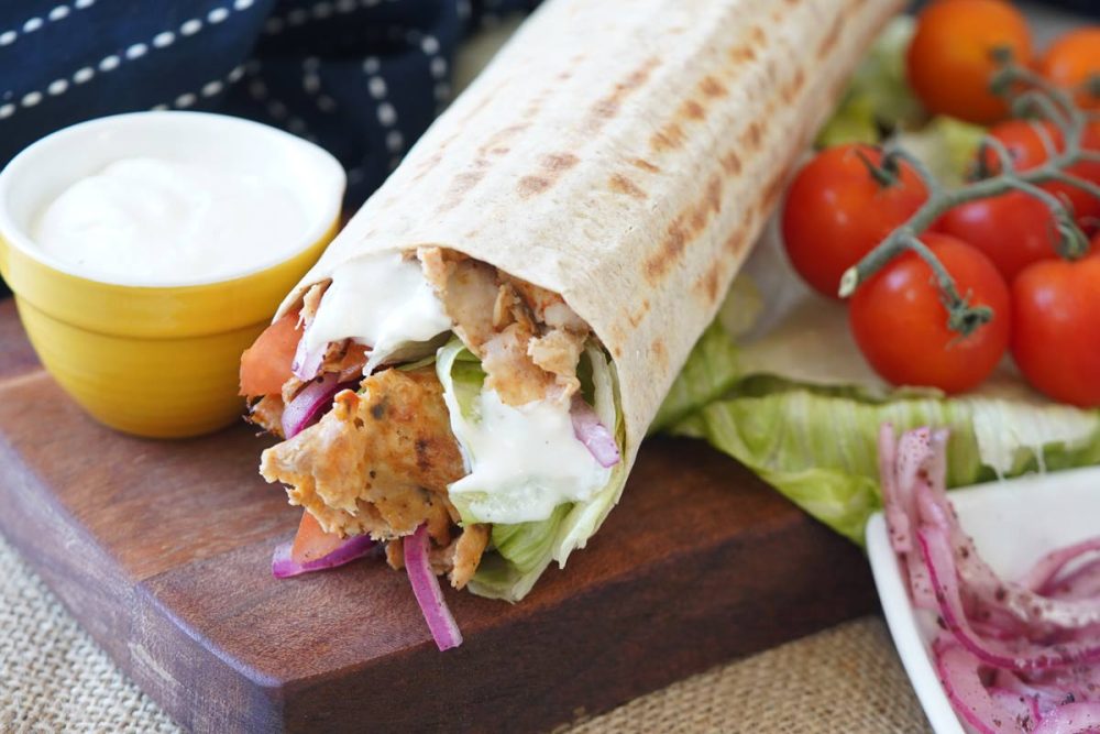 Chicken Durum Doner Kebab Wraps