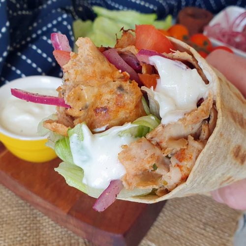 Chicken Durum Doner Kebab Wraps