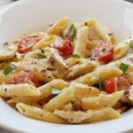 Chicken garlic parmesan pasta