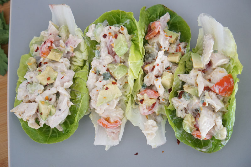 chicken salad lettuce wraps