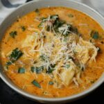 Chicken tortellini soup