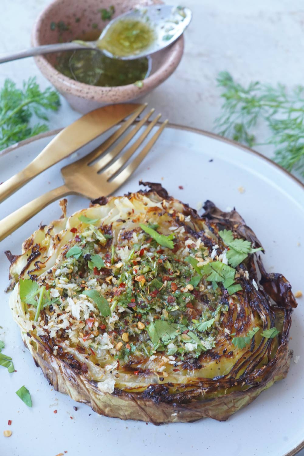 chimichurri cabbage