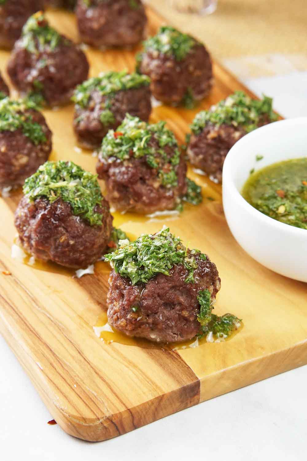 Chimichurri Meatballs