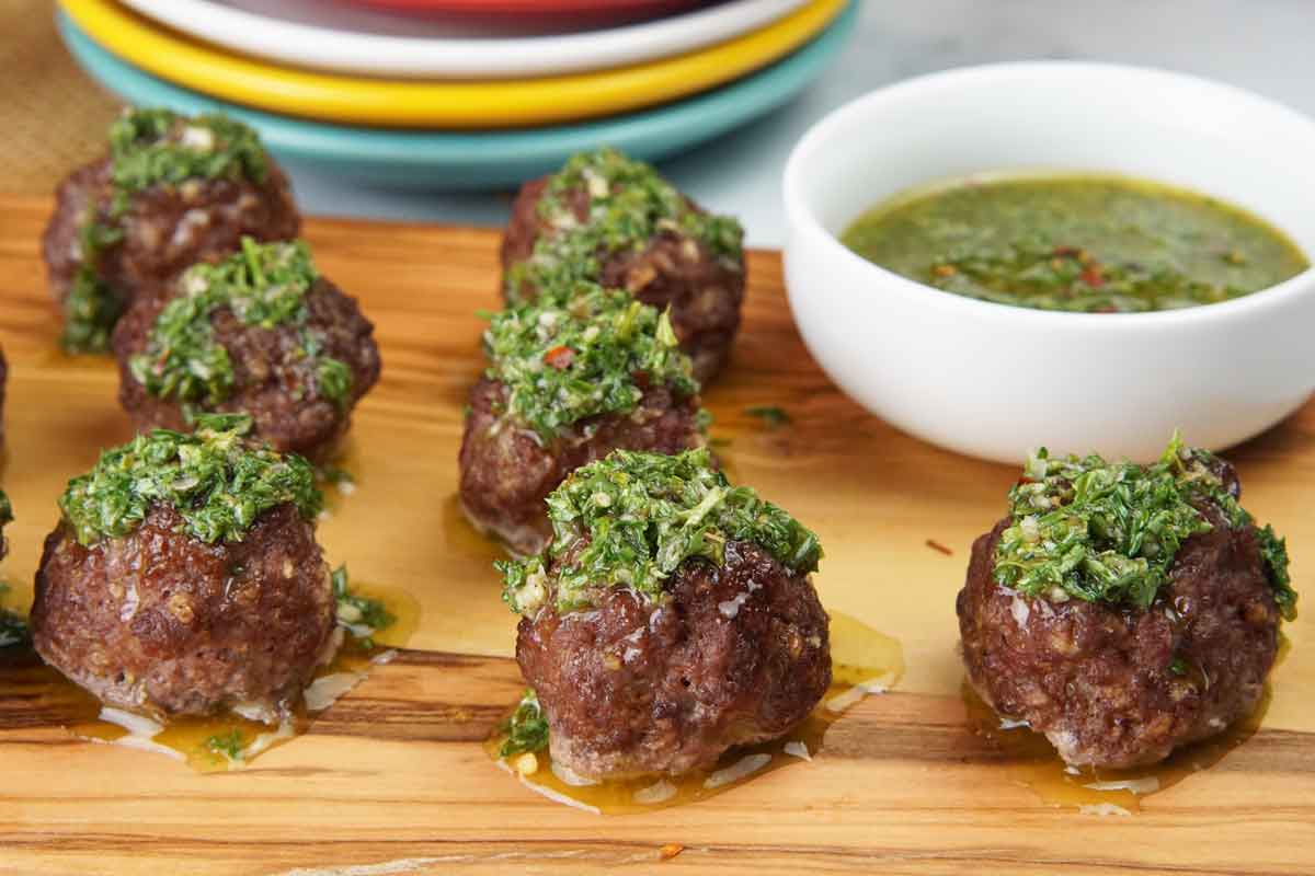 Chimichurri Meatballs