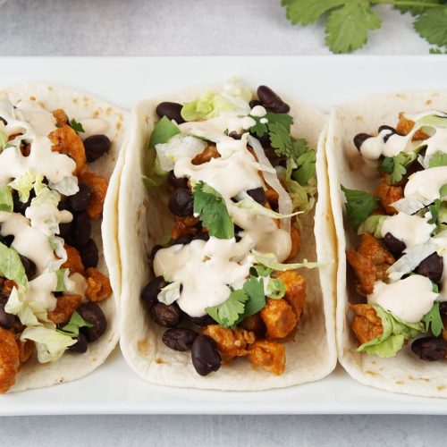 Chipotle chicken tacos