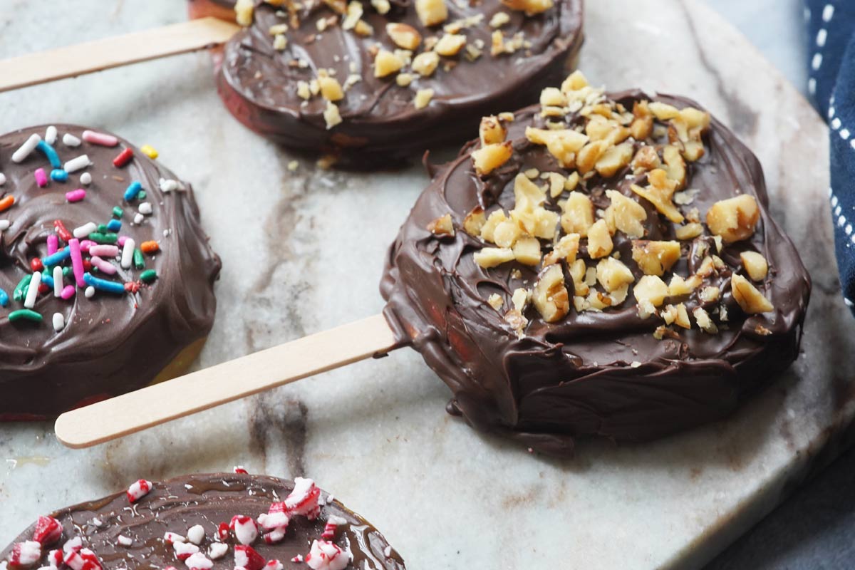 chocolate covered apple slices