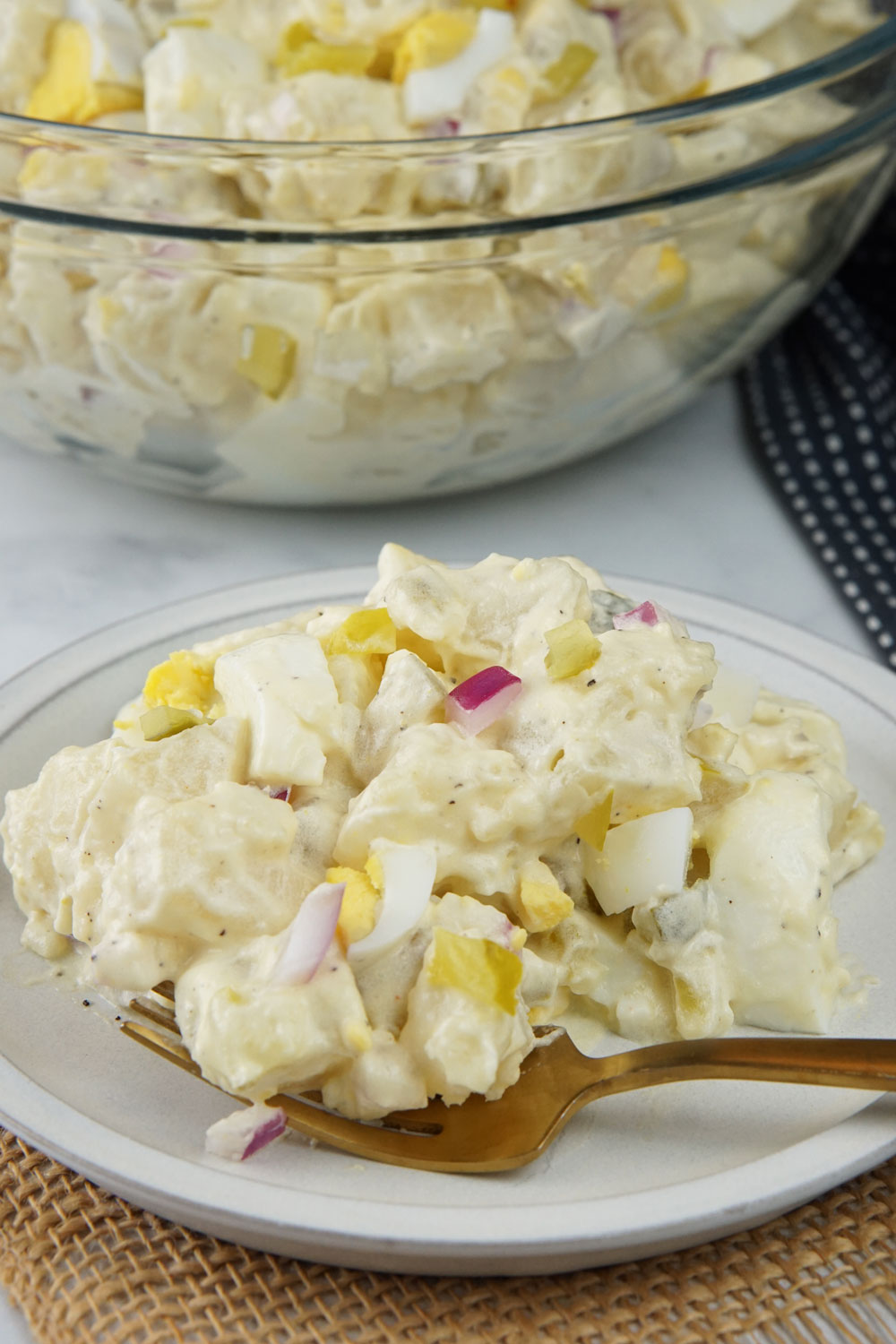 Classic creamy potato salad
