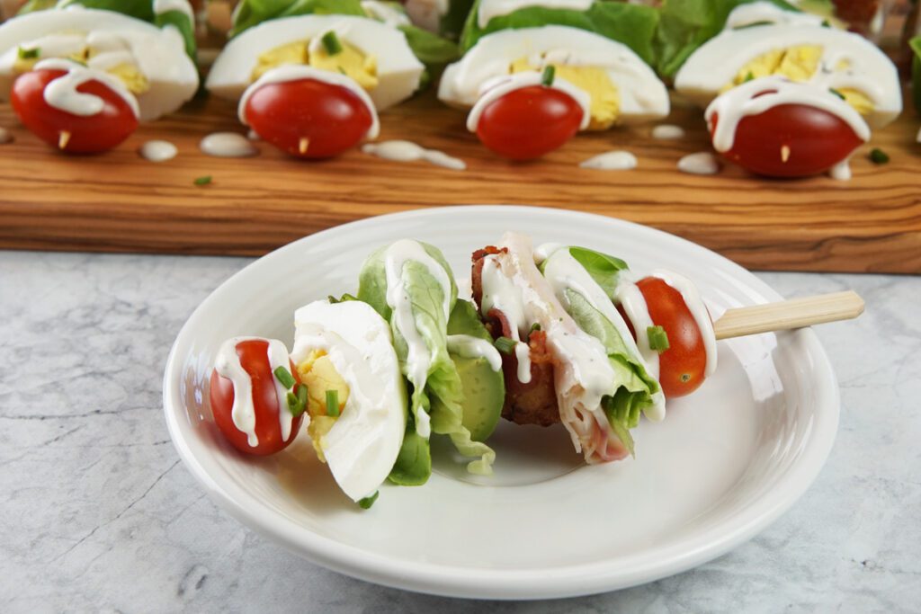 cobb salad skewer