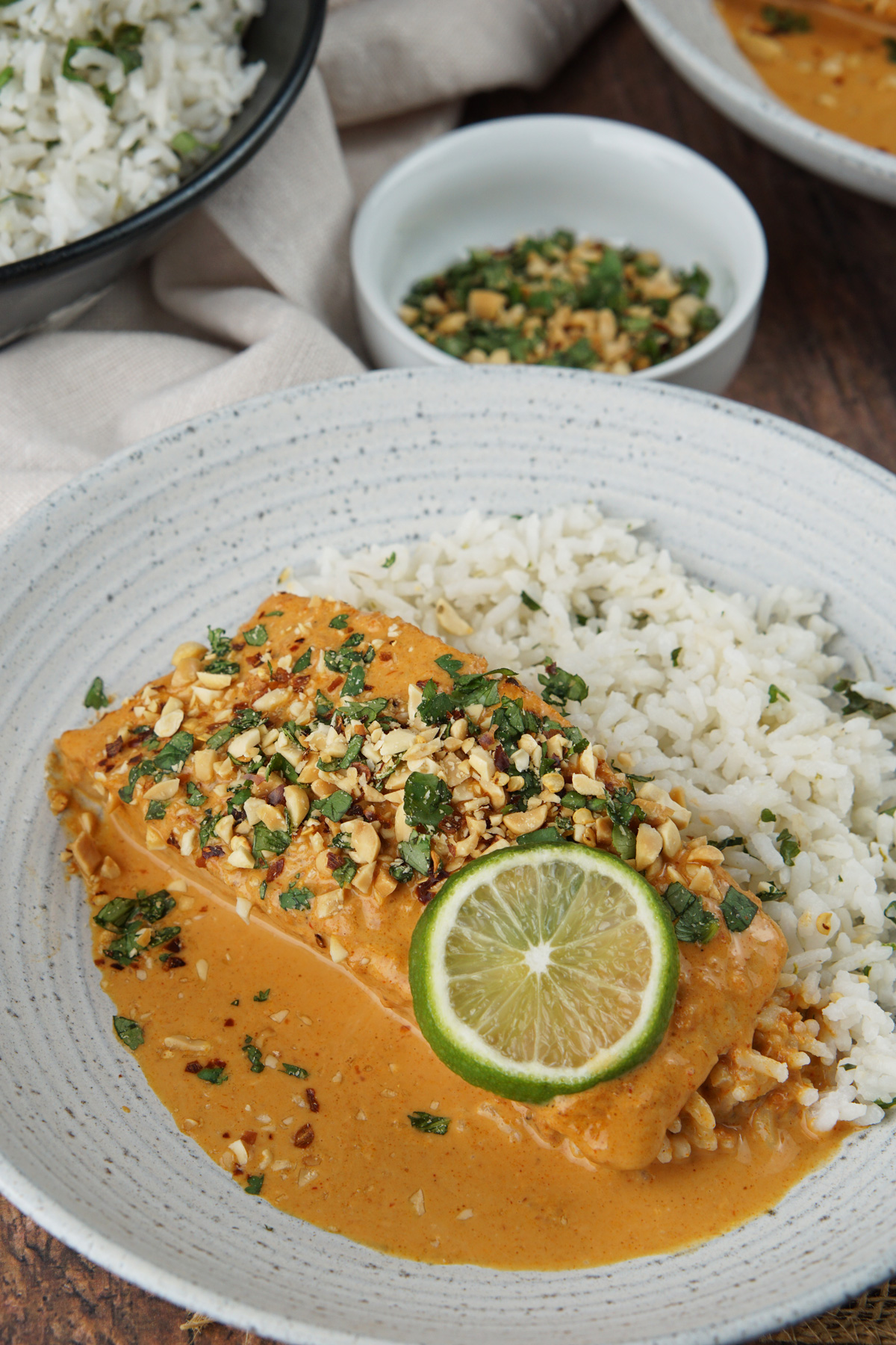 Coconut curry salmon