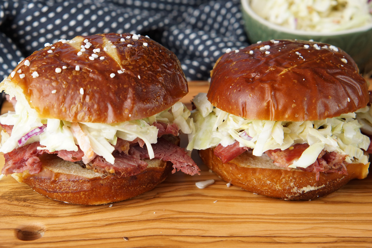 Corned beef and cabbage sliders