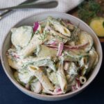 creamy cucumber pasta salad
