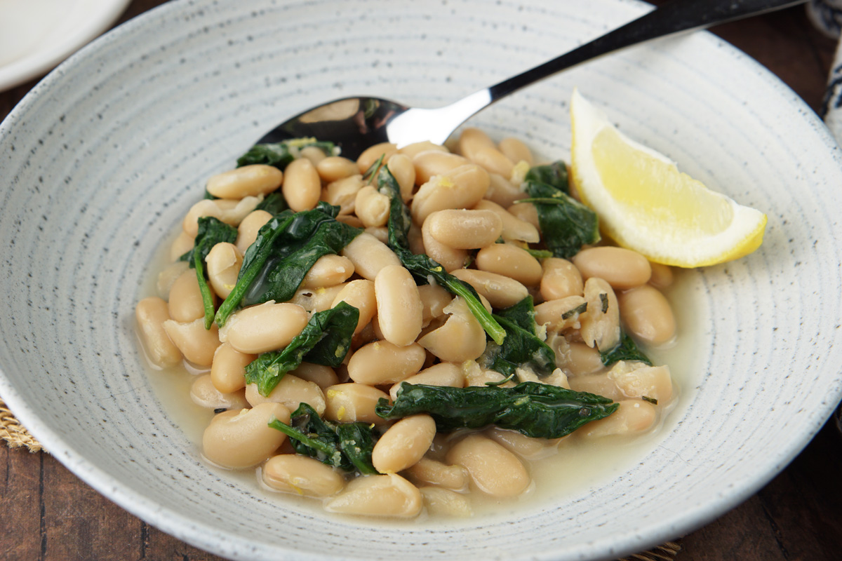 Creamy white beans
