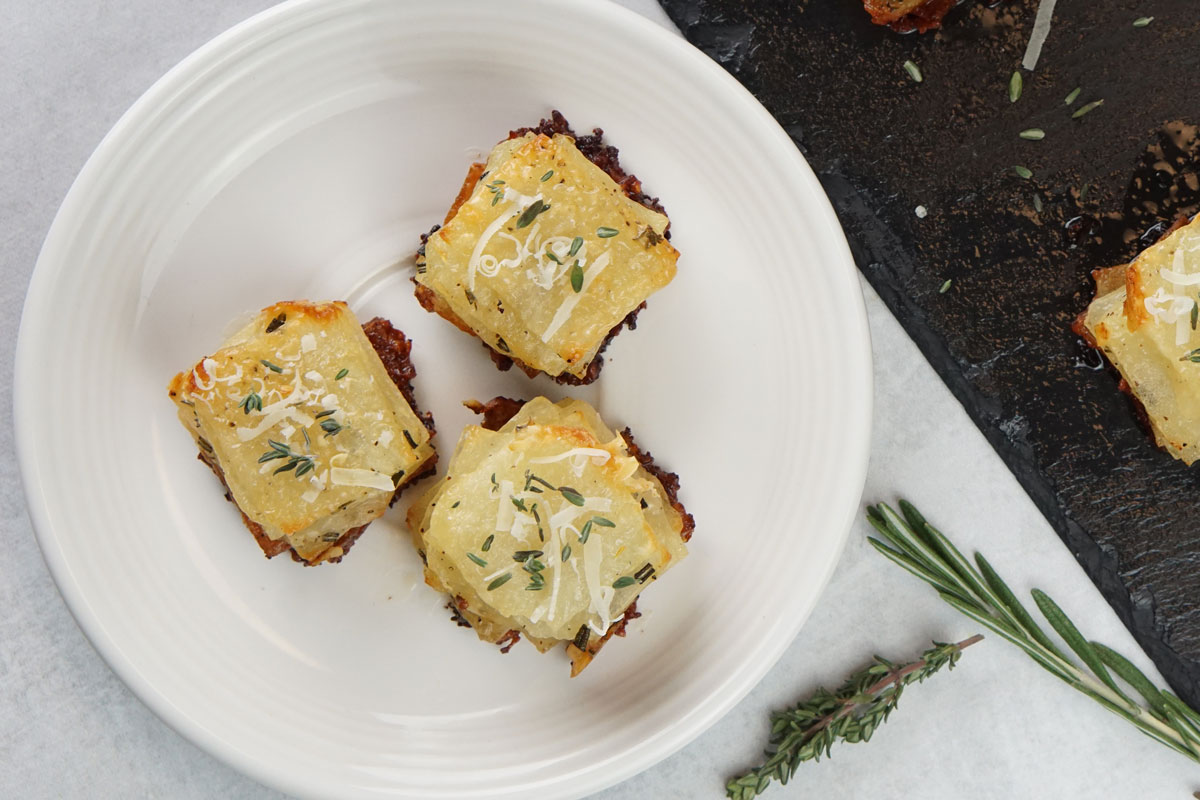 crispy potato stacks