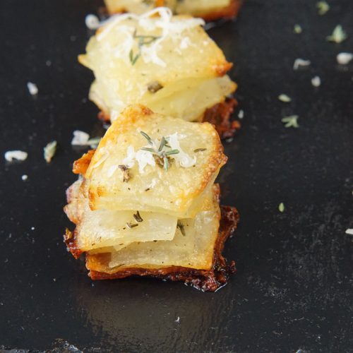 crispy potato stacks