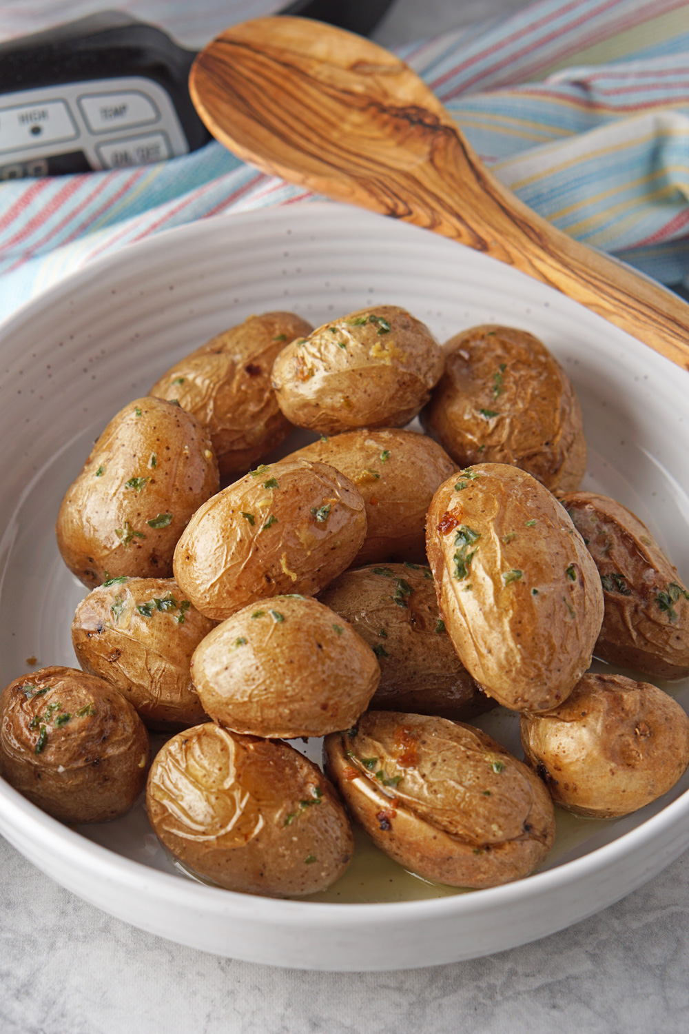 Roasted baby potatoes