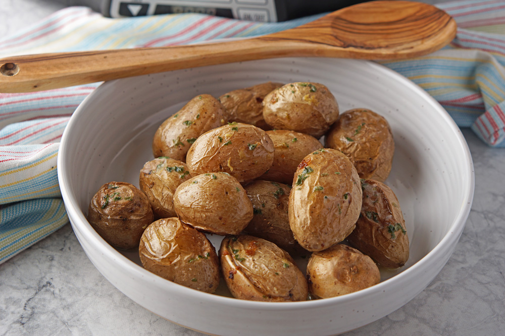Roasted baby potatoes