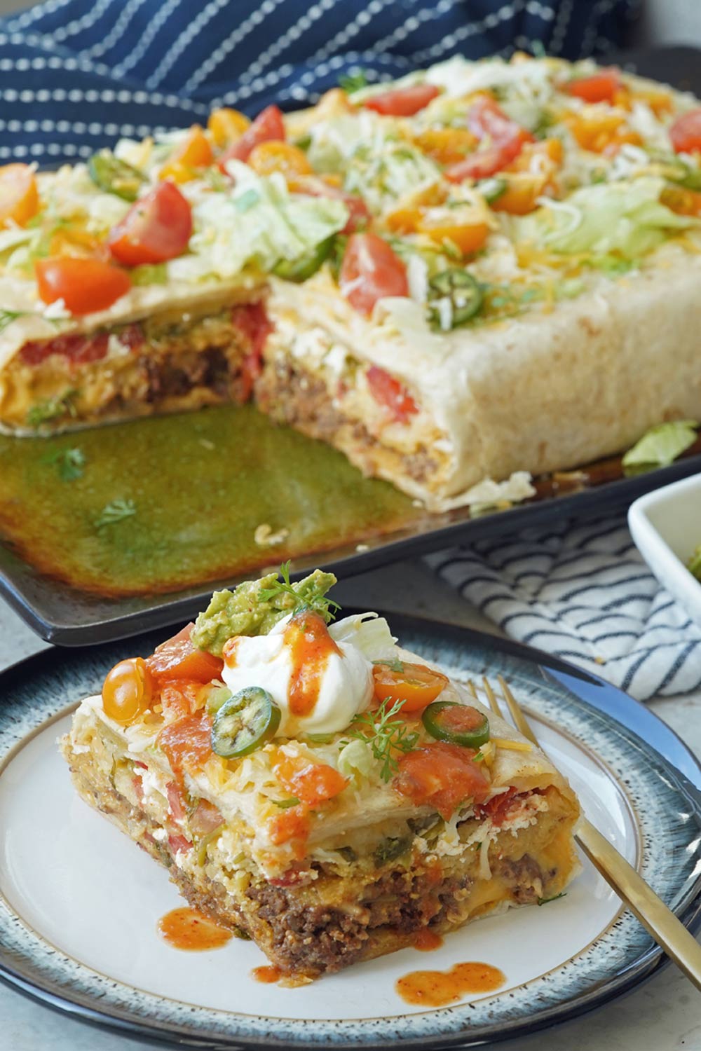 Crunch wrap casserole