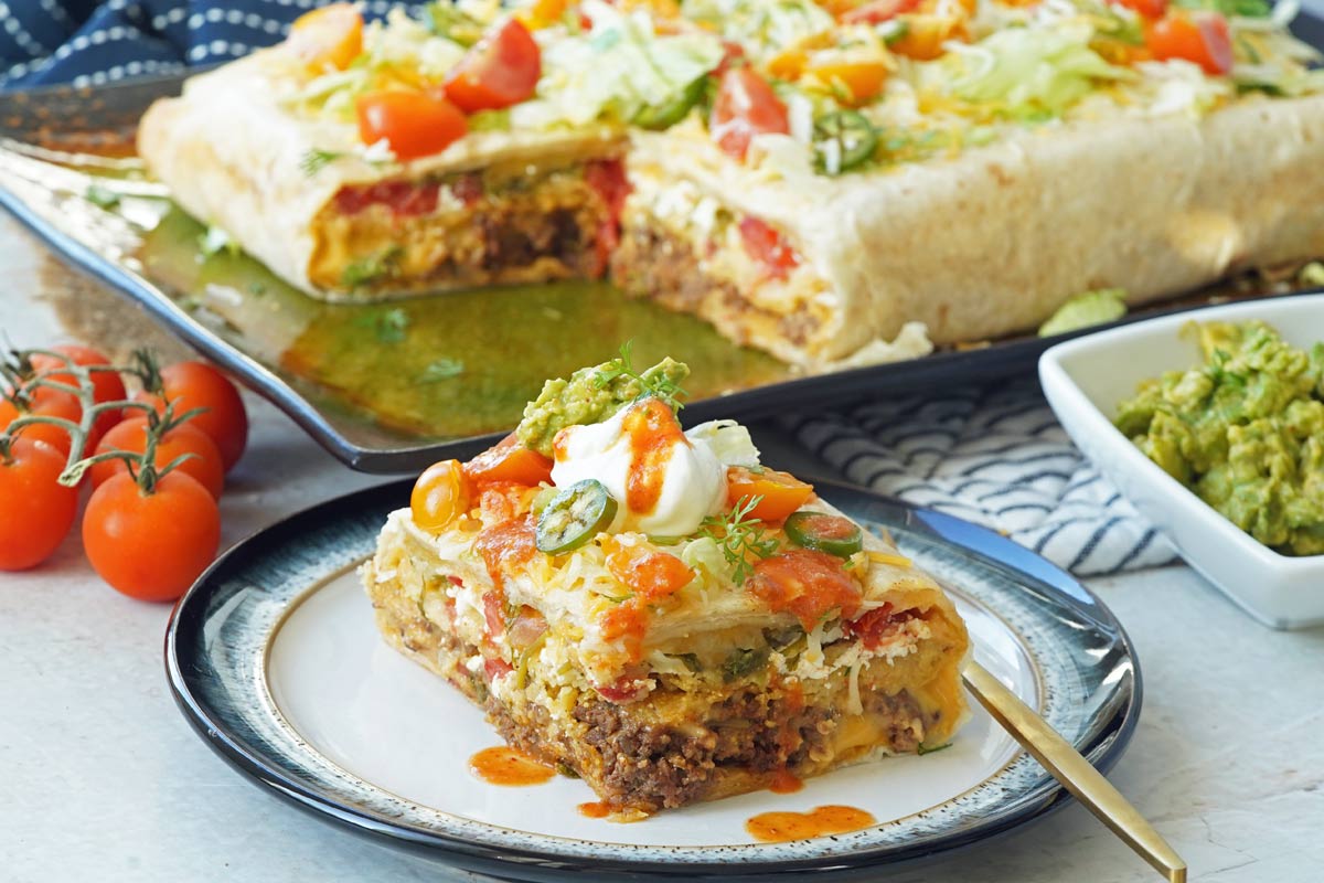 Crunch wrap casserole