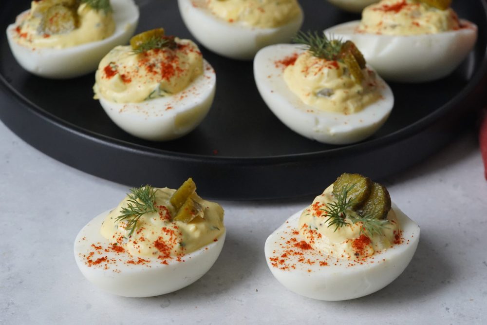 Dill Pickle Deviled Eggs