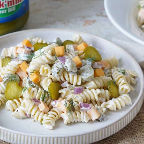 Dill Pickle Pasta Salad