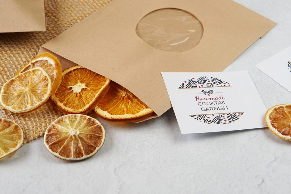 Dried citrus cocktail garnish