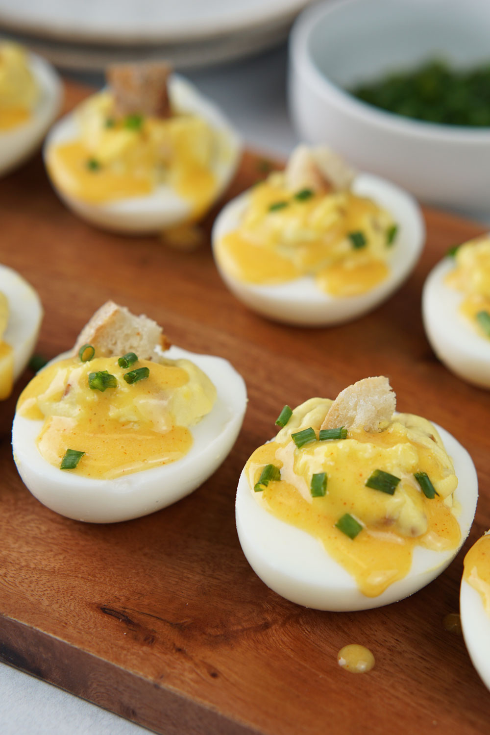 Eggs benedict deviled eggs
