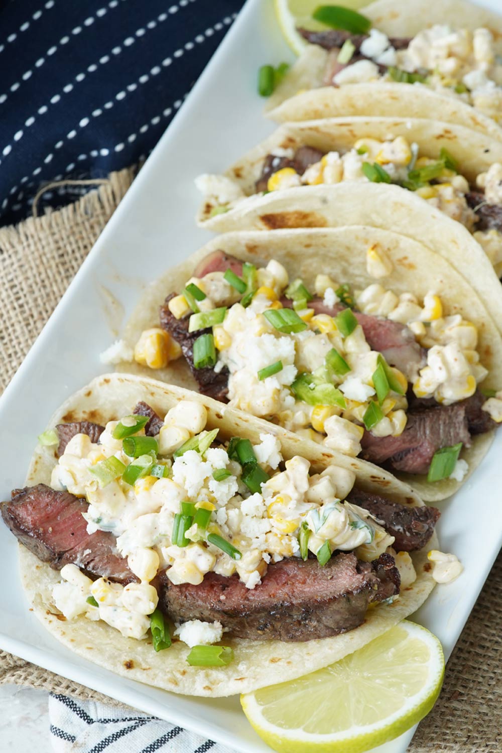 elote ribeye tacos