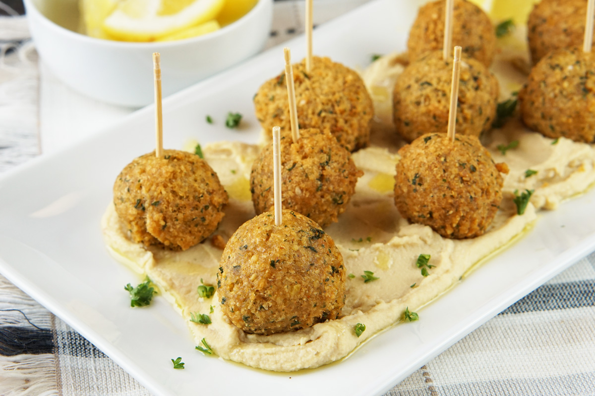 falafel and hummus