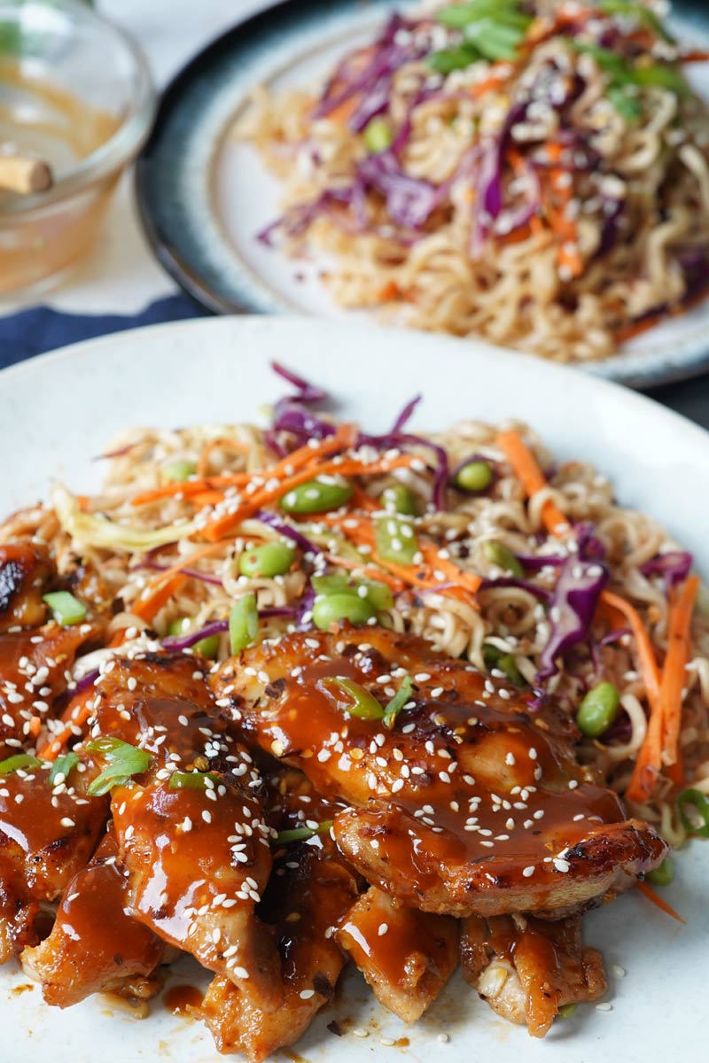 Gochujang Chicken & Cold Ramen Salad