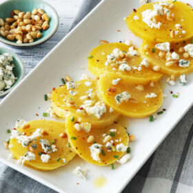Golden beet and blue cheese salad