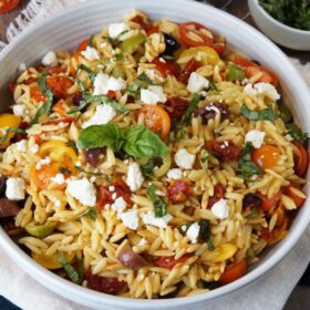 Mediterranean orzo salad