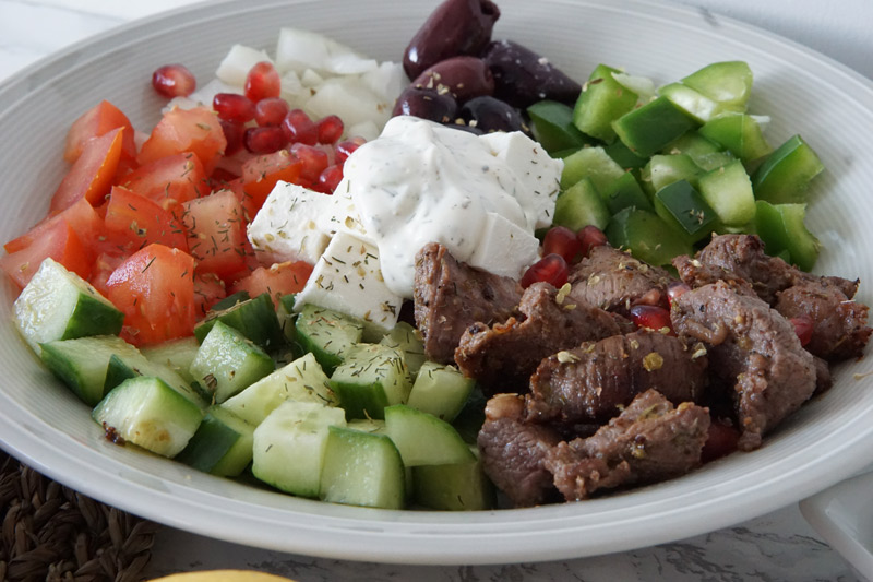 Greek salad bowl