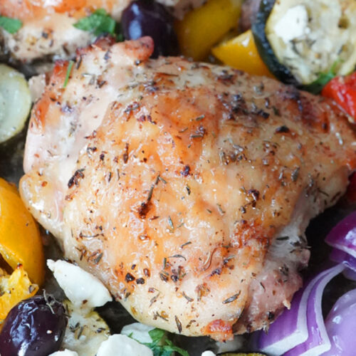 Greek sheet pan chicken