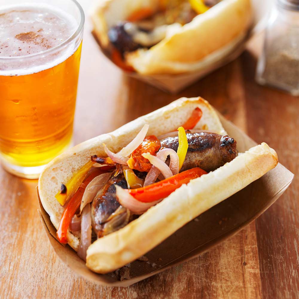 Grilled brats