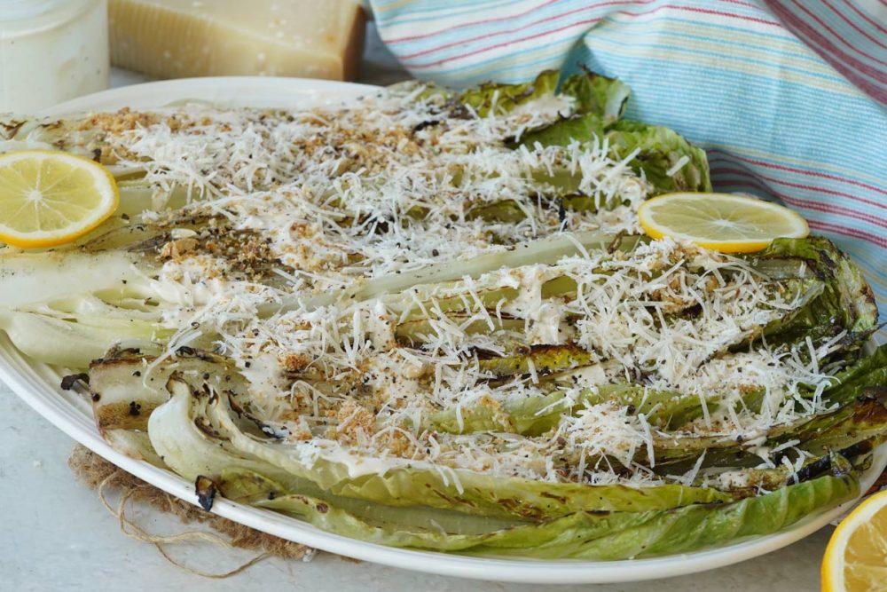 grilled romaine caesar salad