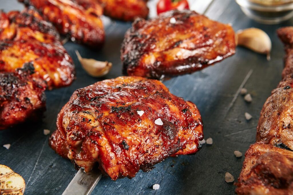 grilled harissa honey chicken