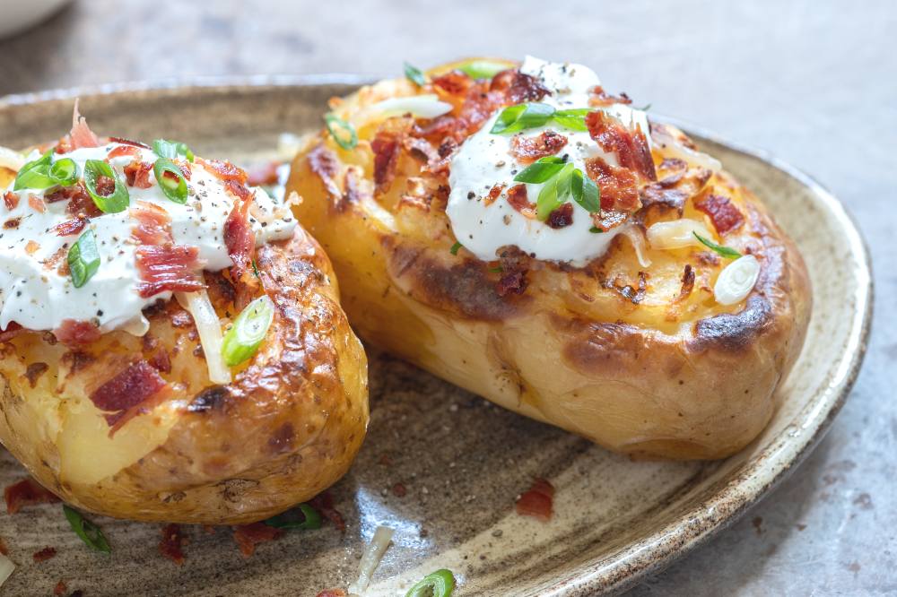 grilled twice baked potatoes