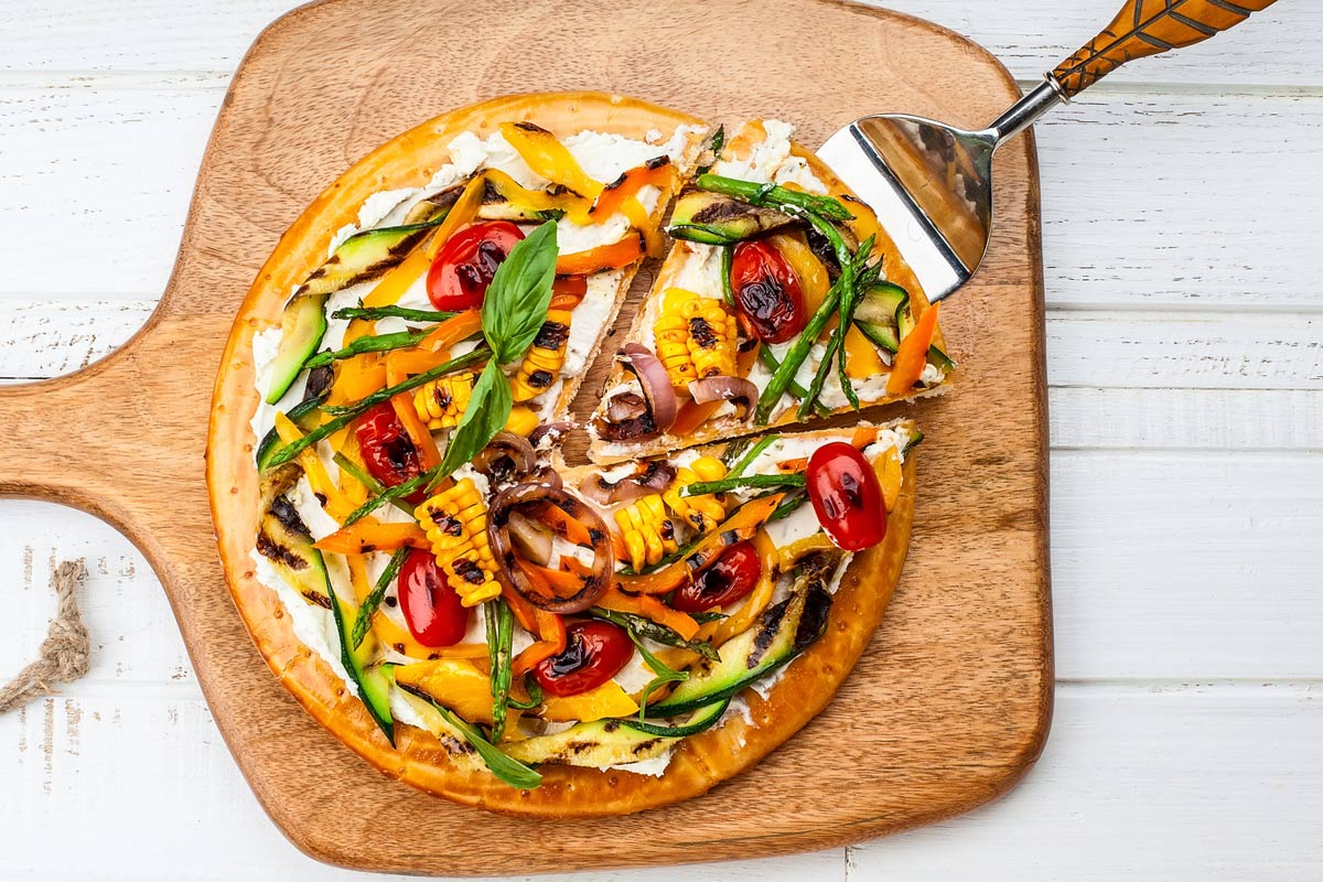 grilled veggie pizza