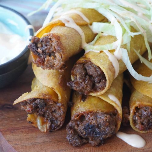 ground beef taquitos