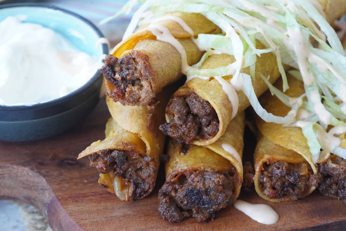 ground beef taquitos